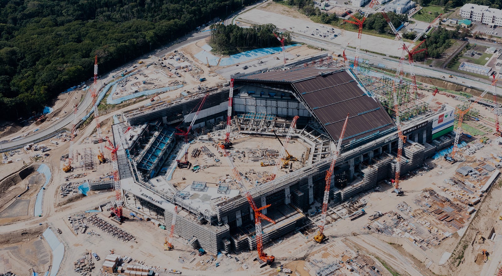 エスコンフィールド建設中イメージ